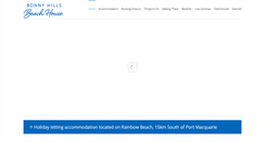 Desktop Screenshot of bonnyhillsbeachhouse.com.au